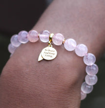 Load image into Gallery viewer, "Be Brave and Keep Going" Inspirational Charm Bracelet