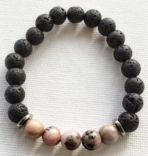Load image into Gallery viewer, Rhodonite Aromatherapy Bracelet