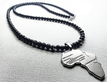 Load image into Gallery viewer, Small Stainless Steel Africa Map Necklace